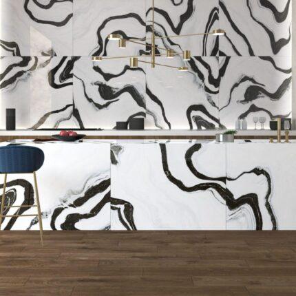 Panda white Ultragloss vloer/wandtegel 60x120 gerectificeerd