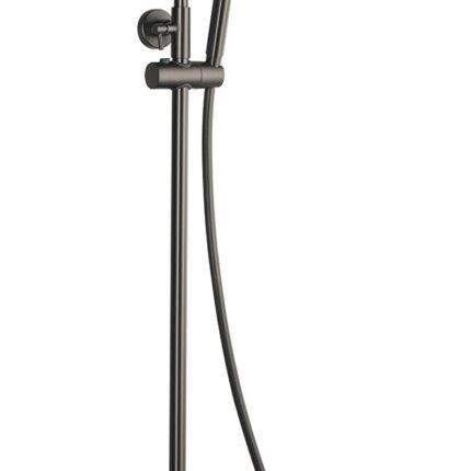 Thermostatische regendoucheset ECO opbouw Gunmetal  25cm