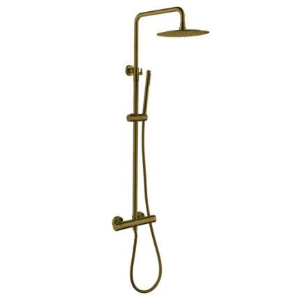 Opbouw regendouche Set Nyon Rond Geborsteld Koper 25cm