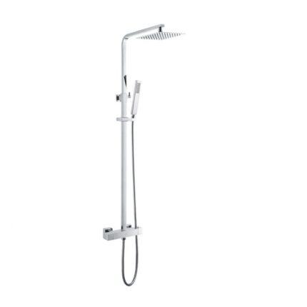 Opbouw regendouche Set Nyon Vierkant Chroom 25cm