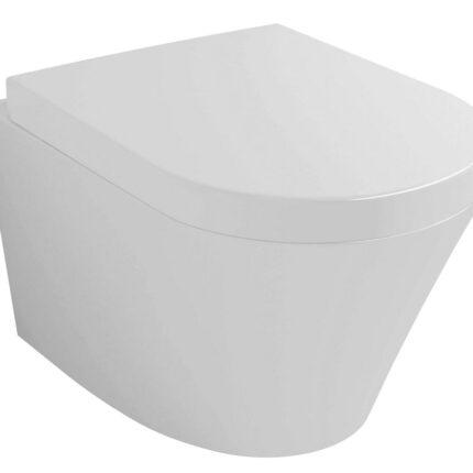 Vesta wandcloset met Toiletzitting Soft-close en Quick release Glans wit