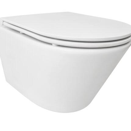 Vesta mat Wit Tornado wandcloset Rimless incl. Flatline Soft-close zitting