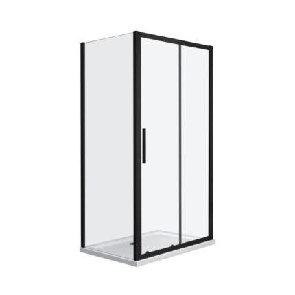 Brescia douchecabine 120x80cm Zwart NANO coating