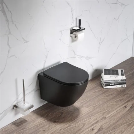 Future ophang WC Mat Zwart inclusief Soft-close zitting