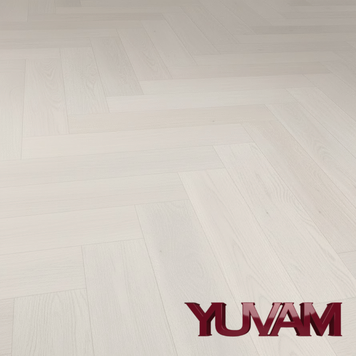 Pure herringbone PVC klik visgraat Xtra Light 640x128x5mm Incl. ondervloer