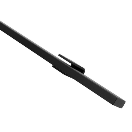 Trapleuning mat zwart Plat 200cm