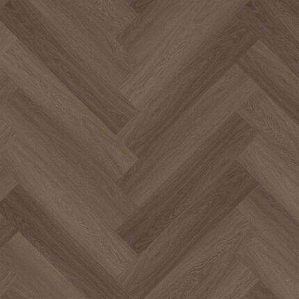 YUP Fulham herringbone click SRC brown 730x146x7,0mm - 0.55mm met ondervloer