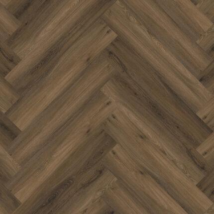 YUP Paddington herringbone click SRC warm brown 600x150x7,0mm - 0.55mm met ondervloer