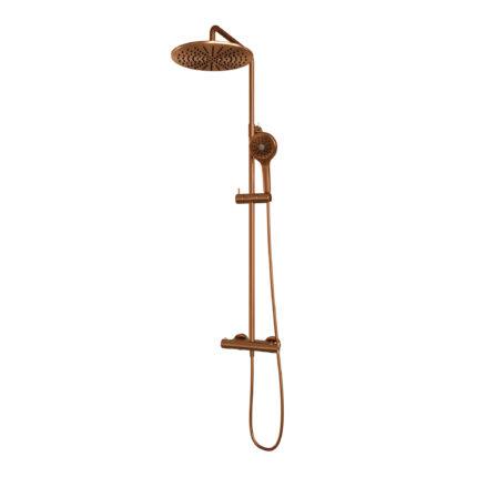 Brauer Copper Edition Regendoucheset – 30 cm Hoofddouche – 3-Standen Handdouche Rond