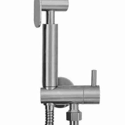 Bidetset met handdouche en doucheslang geborsteld RVS