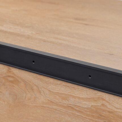 Co-pro trapprofielset pvc zwart 4x130cm. 15x45x1300mm doos bevat 4 stuks